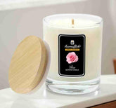 Rose Scented Candle in Glass Jar